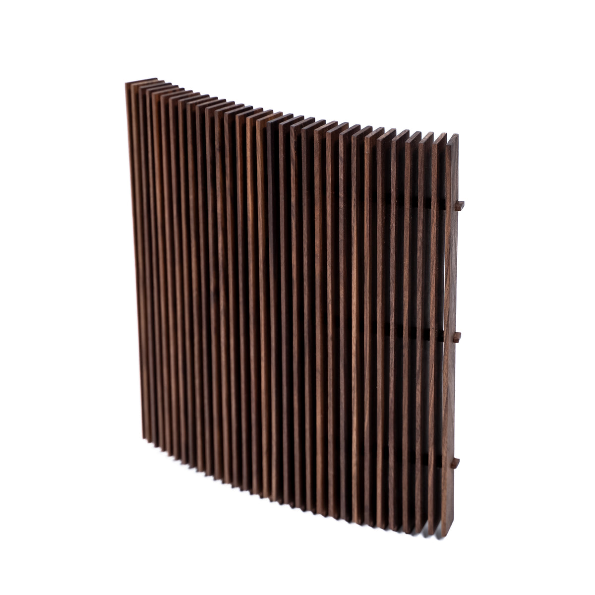 Walnoothouten luidsprekerhoezen voor vinylmeubels – Display LUNA (2 stuks)