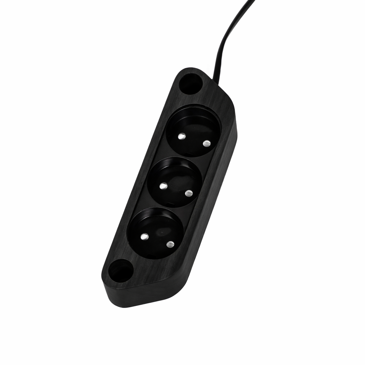 Power strip for TV stands – Walnut