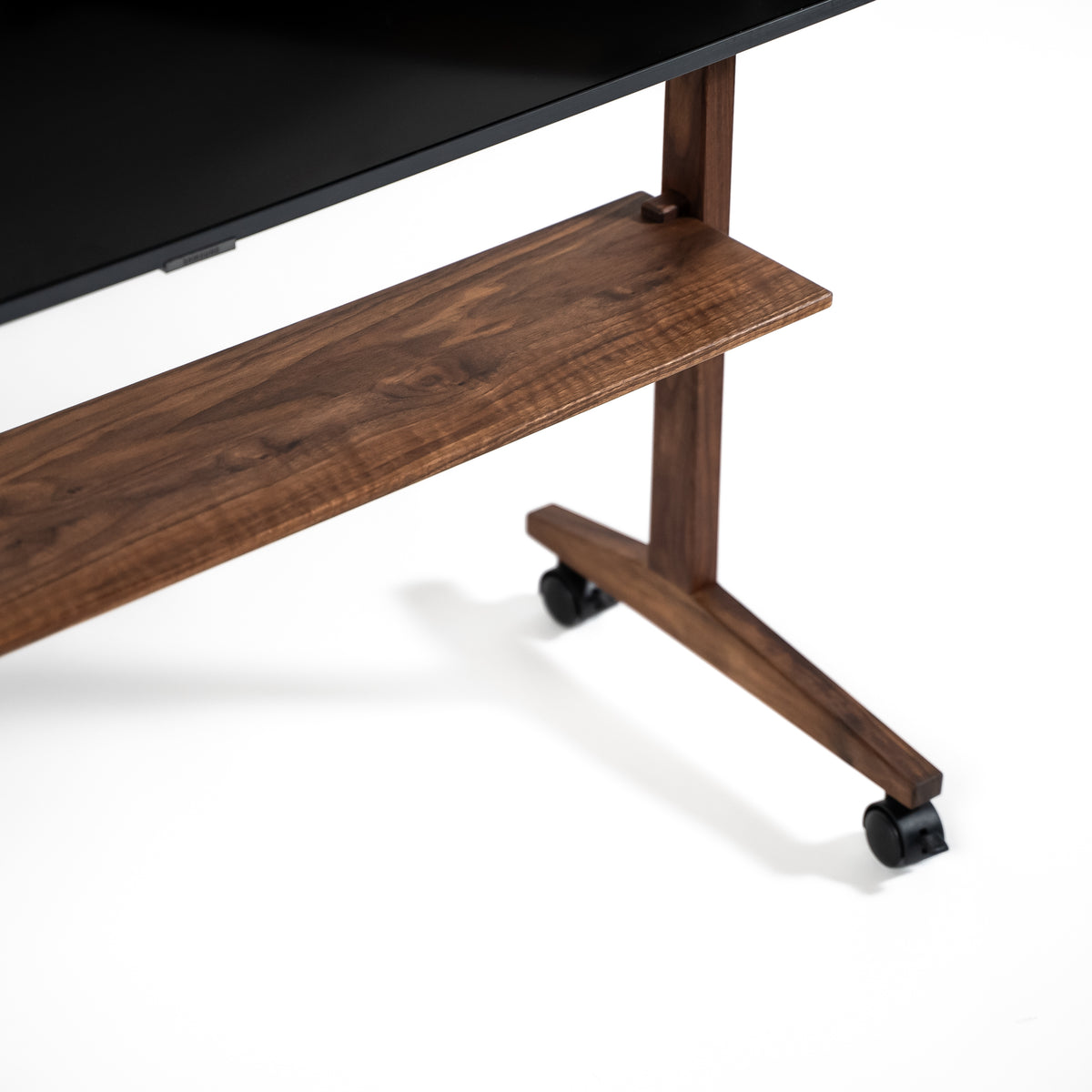 Shelf in Walnut for TV stands on wheels – SIKA