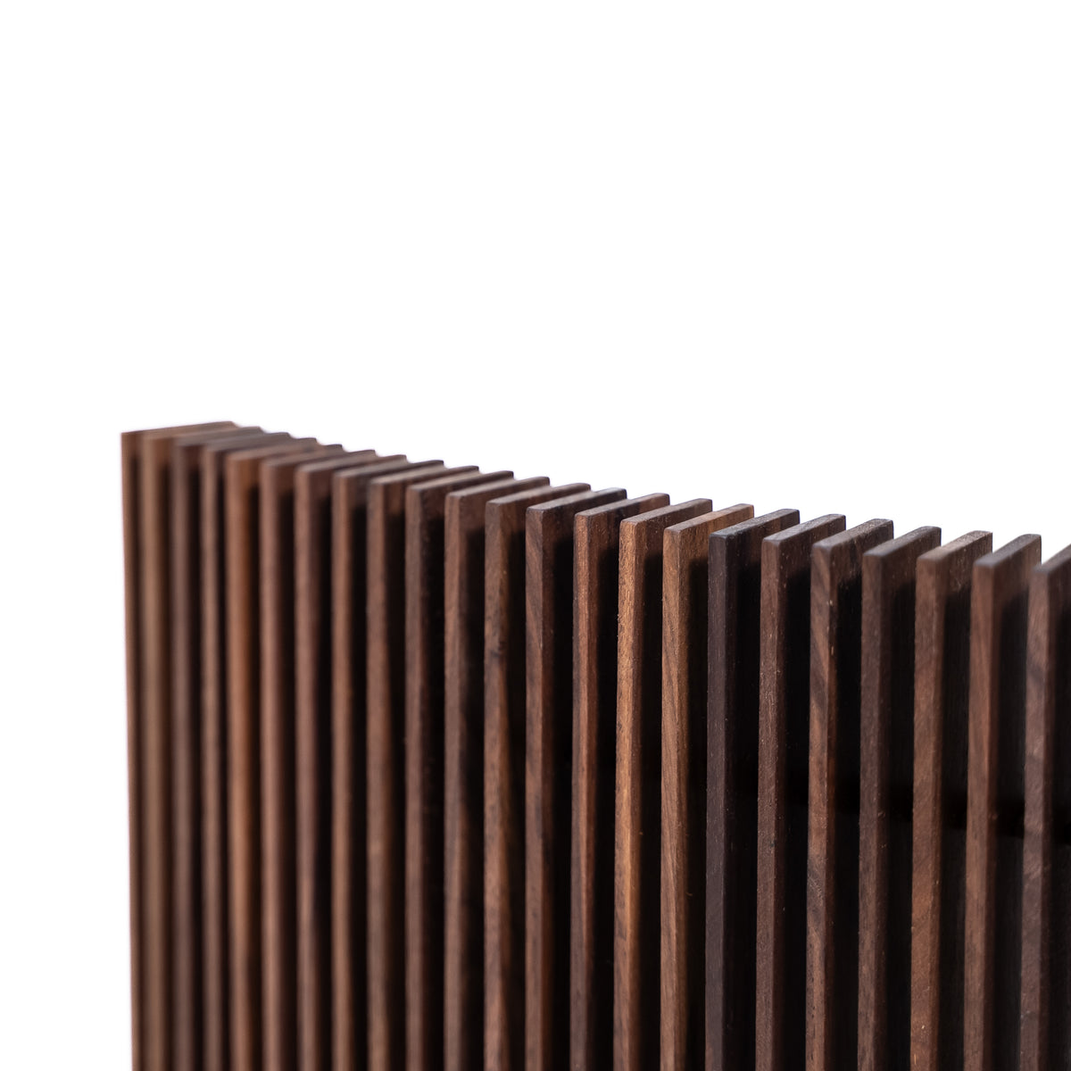 Walnoothouten luidsprekerhoezen voor vinylmeubels – Display LUNA (2 stuks)