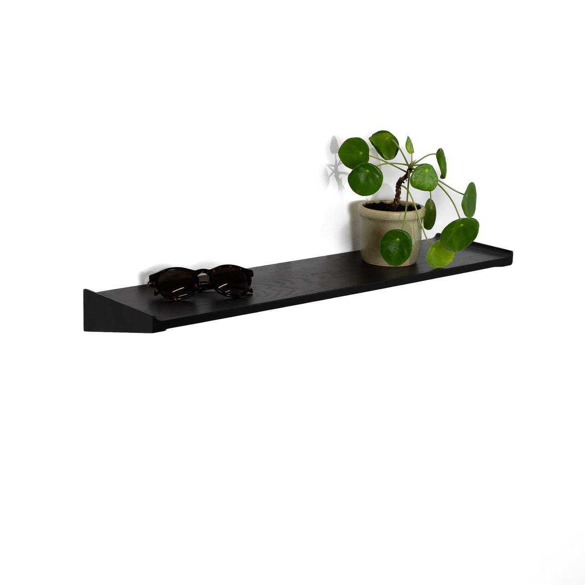 Wall-mounted shelf – ASTA Large in black